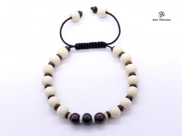 BrMala278 Bracelet Mala Os de Buffle