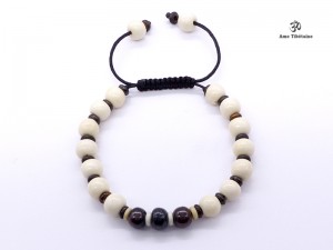 BrMala278 Bracelet Mala Os de Buffle