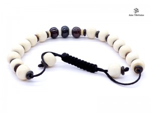 BrMala278 Bracelet Mala Os de Buffle