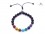 BrMala304 Bracelet Mala 7 Chakras Pierre de Lave