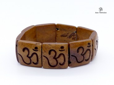 BRD202 Bracelet Os de Buffle Om Petit Poignet