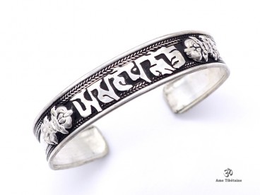 BRD155 Bracelet Tibétain Mantra Om Mani Padme Hum Dorje