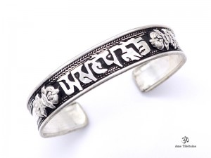 BRD155 Bracelet Tibétain Mantra Om Mani Padme Hum Dorje