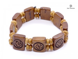 BRD201 Bracelet Os de Buffle Om