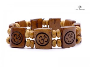 BRD201 Bracelet Os de Buffle Om