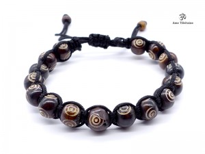 BrD212 Bracelet Tibétain Os de Buffle