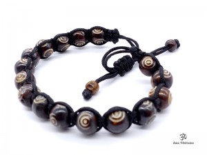 BrD212 Bracelet Tibétain Os de Buffle