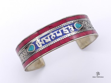 BRD223 Bracelet Tibétain Mantra Om Mani Padme Hum