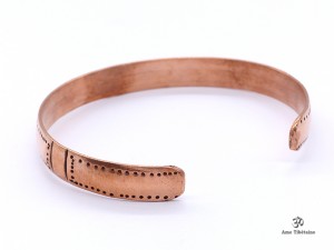 BRD241 Bracelet Tibétain Cuivre Om