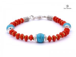 BRD337 Bracelet Tibétain 18 cm