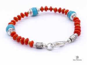 BRD337 Bracelet Tibétain 18 cm