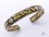 BRD339 Bracelet Tibétain Métal Argenté Cuivre Laiton Mantra