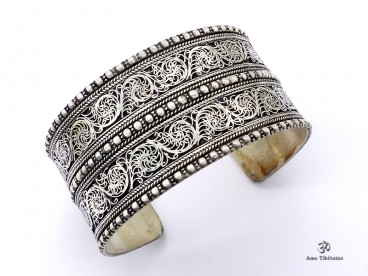 BRD345 Bracelet Tibétain Filigranes