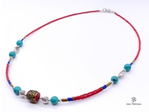 CD99 Collier Tibétain 49 cm