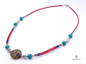 CD103 Collier Tibétain 47 cm