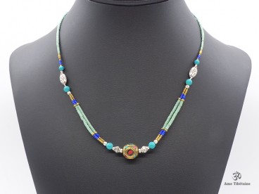 CD113 Collier Tibétain 49 cm