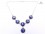 CA02 Collier Tibétain Argent Massif Lapis Lazuli Mantra Bouddhiste
