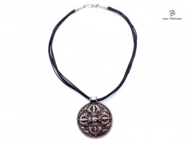 CA13 Collier Tibétain Argent Massif Dorje