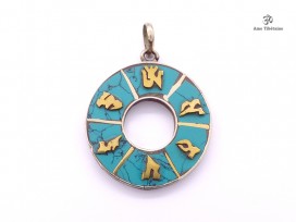 PD95 Pendentif Tibétain Mantra