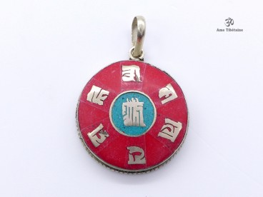 PD97 Pendentif Tibétain Mantra Kalachakra