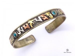 BRD145 Bracelet Tibétain Mantra Om Mani Padme Hum