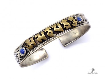 BRD225 Bracelet Tibétain Mantra Om Mani Padme Hum