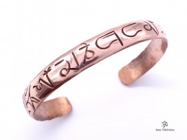BRD381 Bracelet Tibétain Cuivre Mantra