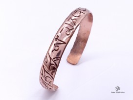 BRD381 Bracelet Tibétain Cuivre Mantra