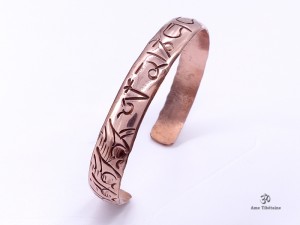 BRD381 Bracelet Tibétain Cuivre Mantra