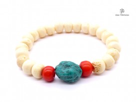 BrMala33 Bracelet Mala Os de Buffle