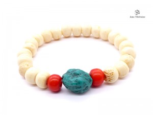 BrMala33 Bracelet Mala Os de Buffle