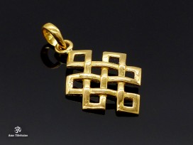 POr04 Pendentif Or 18 Carats Noeud Sans Fin
