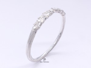BRA85 Bracelet Tibétain Dragon Argent Massif