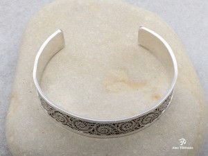 BRA66 Bracelet Tibétain Argent Massif