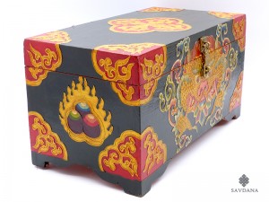 CTT45. Coffret Traditionnel Tibétain Double Dorje Vajra
