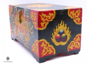 CTT45. Coffret Traditionnel Tibétain Double Dorje Vajra