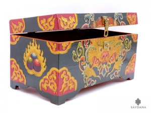 CTT45. Coffret Traditionnel Tibétain Double Dorje Vajra