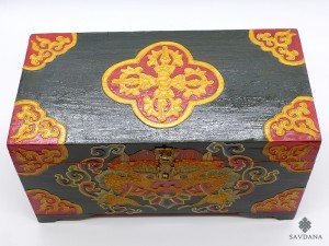 CTT45. Coffret Traditionnel Tibétain Double Dorje Vajra