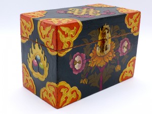 CTT47. Coffret Traditionnel Tibétain Noeud Sans Fin