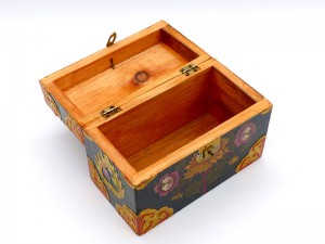 CTT47. Coffret Traditionnel Tibétain Noeud Sans Fin