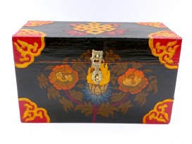 CTT48. Coffret Traditionnel Tibétain Noeud Sans Fin