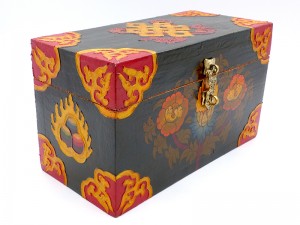 CTT48. Coffret Traditionnel Tibétain Noeud Sans Fin