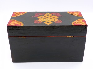 CTT48. Coffret Traditionnel Tibétain Noeud Sans Fin