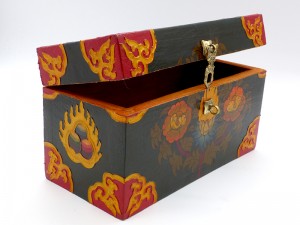 CTT48. Coffret Traditionnel Tibétain Noeud Sans Fin