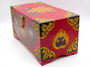 CTT49. Coffret Traditionnel Tibétain Noeud Sans Fin
