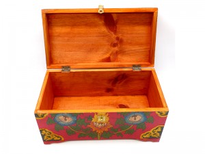 CTT49. Coffret Traditionnel Tibétain Noeud Sans Fin
