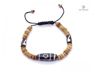 BrD214 Bracelet Tibétain Os de Buffle