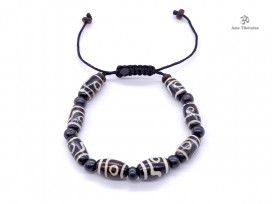BrD215 Bracelet Tibétain Os de Buffle