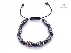 BrD215 Bracelet Tibétain Os de Buffle