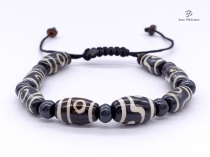 BrD215 Bracelet Tibétain Os de Buffle